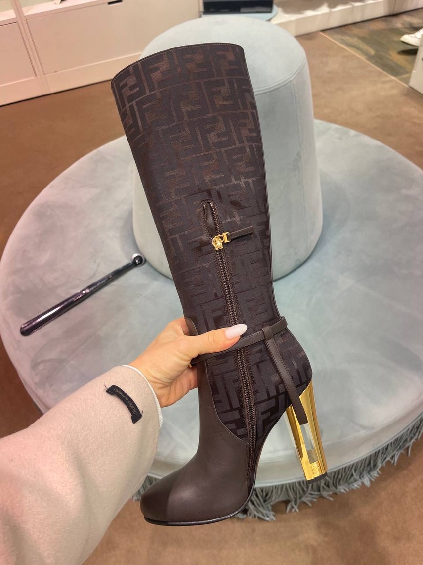 FENDI Boots side view - Women's luxury Shoes