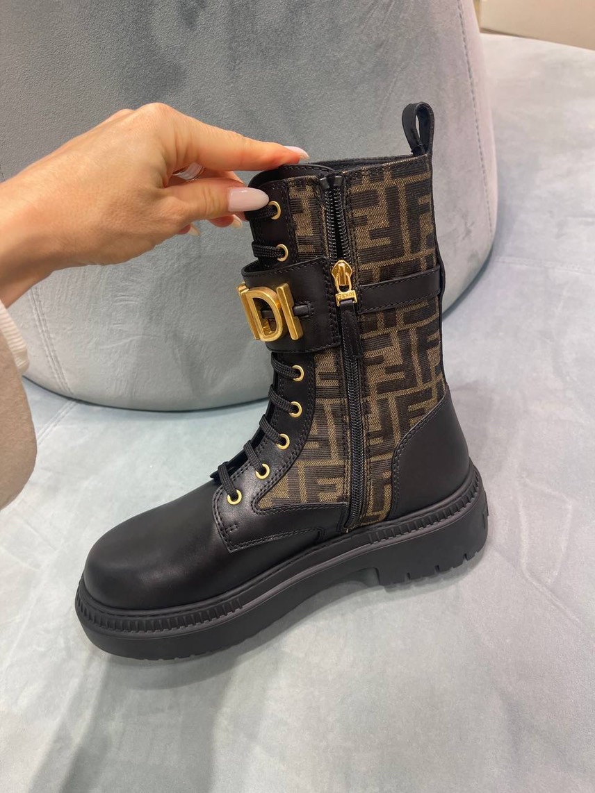 FENDI Boots side view - Women's luxury Shoes