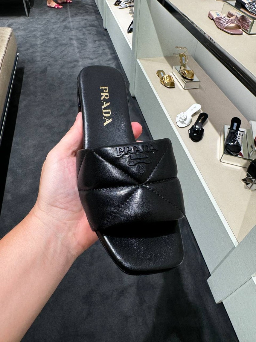 PRADA Slides side view - Women's luxury Shoes