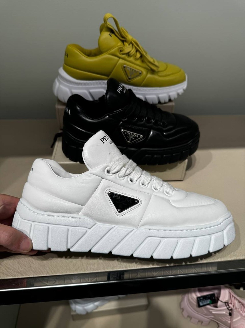 PRADA Sneakers side view - Women's luxury Shoes