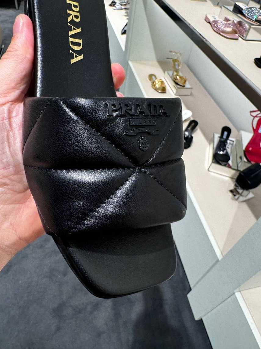 PRADA Slides side view - Women's luxury Shoes