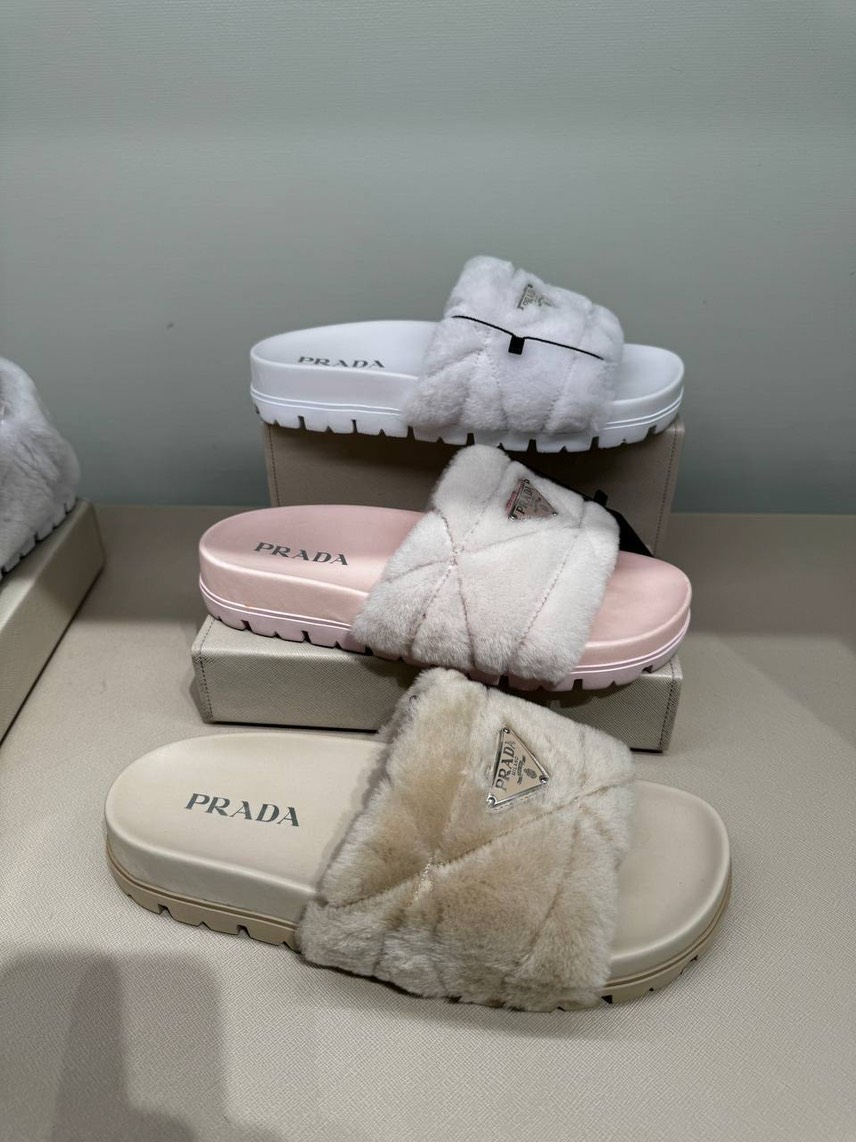 PRADA Slides front view - Women's luxury Shoes