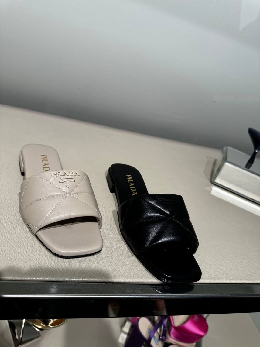 PRADA Slides front view - Women's luxury Shoes