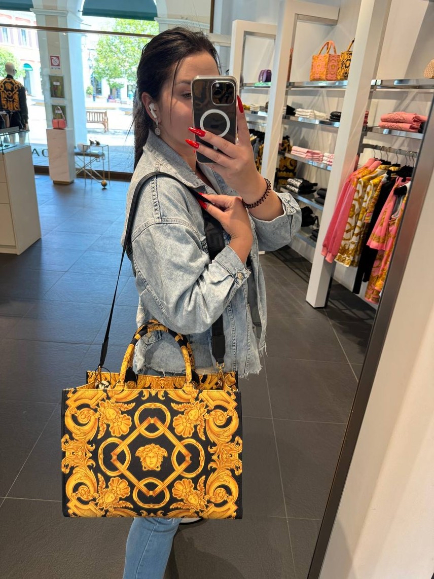 VERSACE Totes side view - Women's luxury Bags