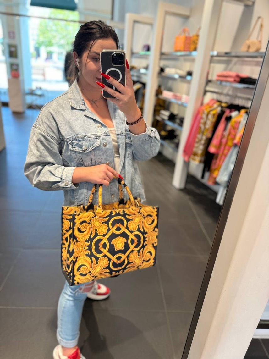 VERSACE Totes side view - Women's luxury Bags
