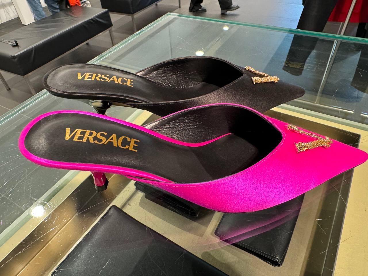 VERSACE Sandals side view - Women's luxury Shoes