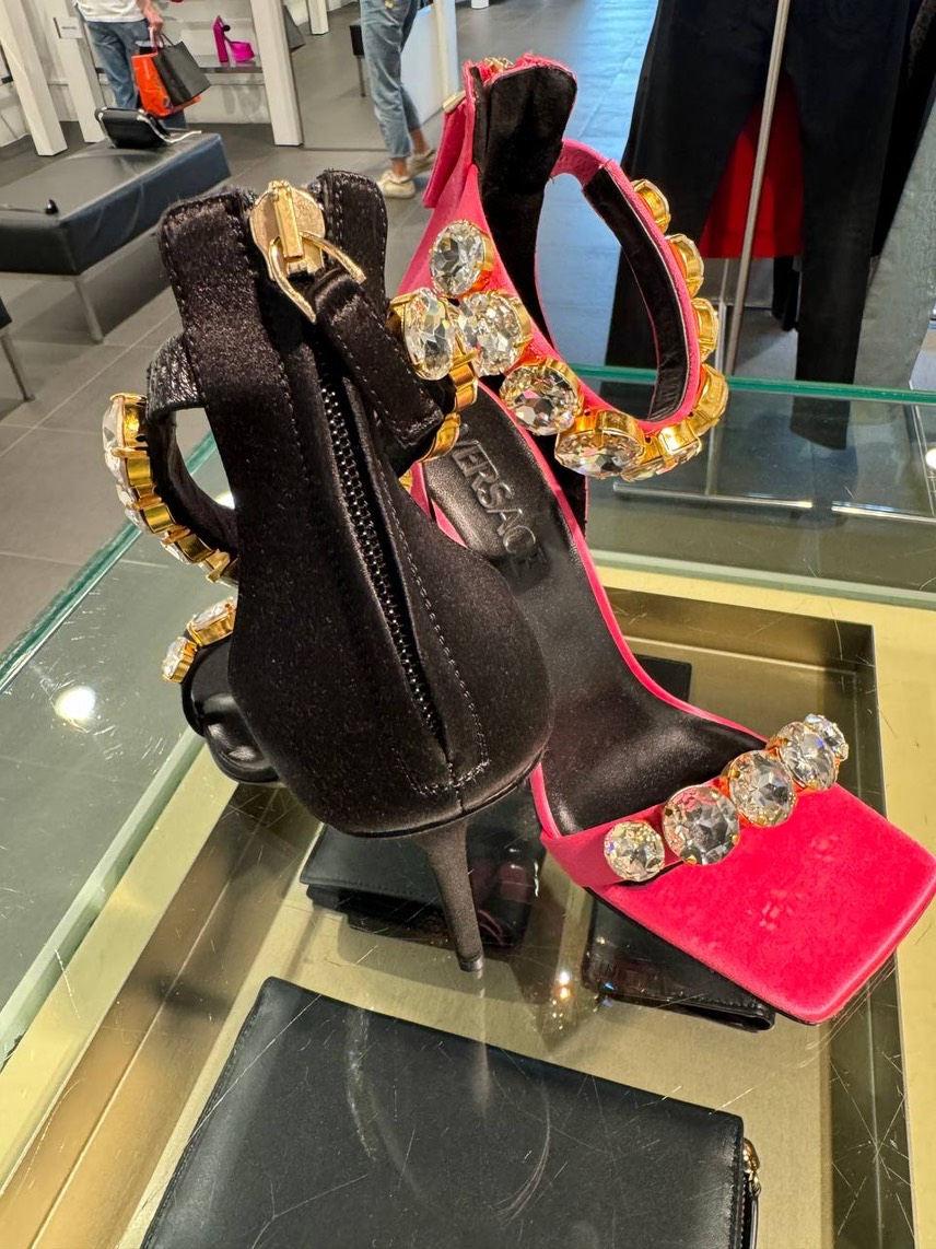 VERSACE Sandals side view - Women's luxury Shoes