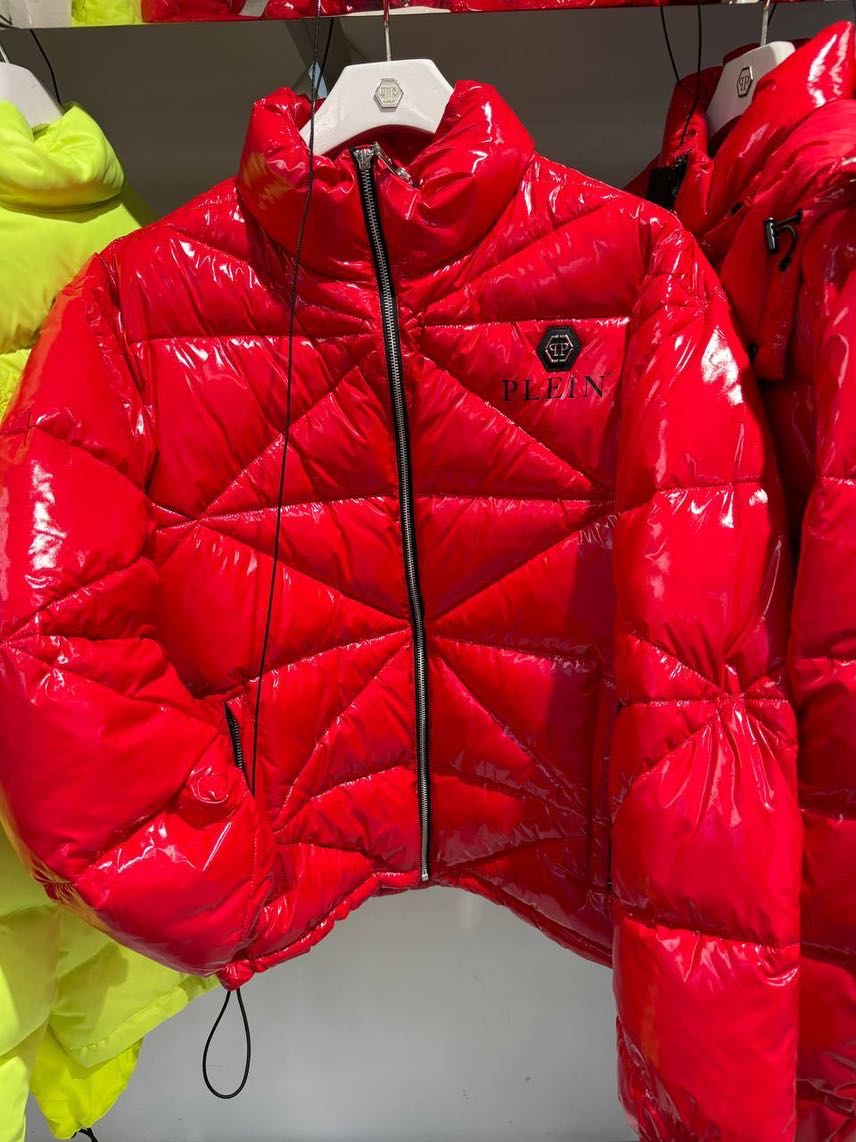 PHILIPP PLEIN Down jacket front view - Men's luxury Clothes