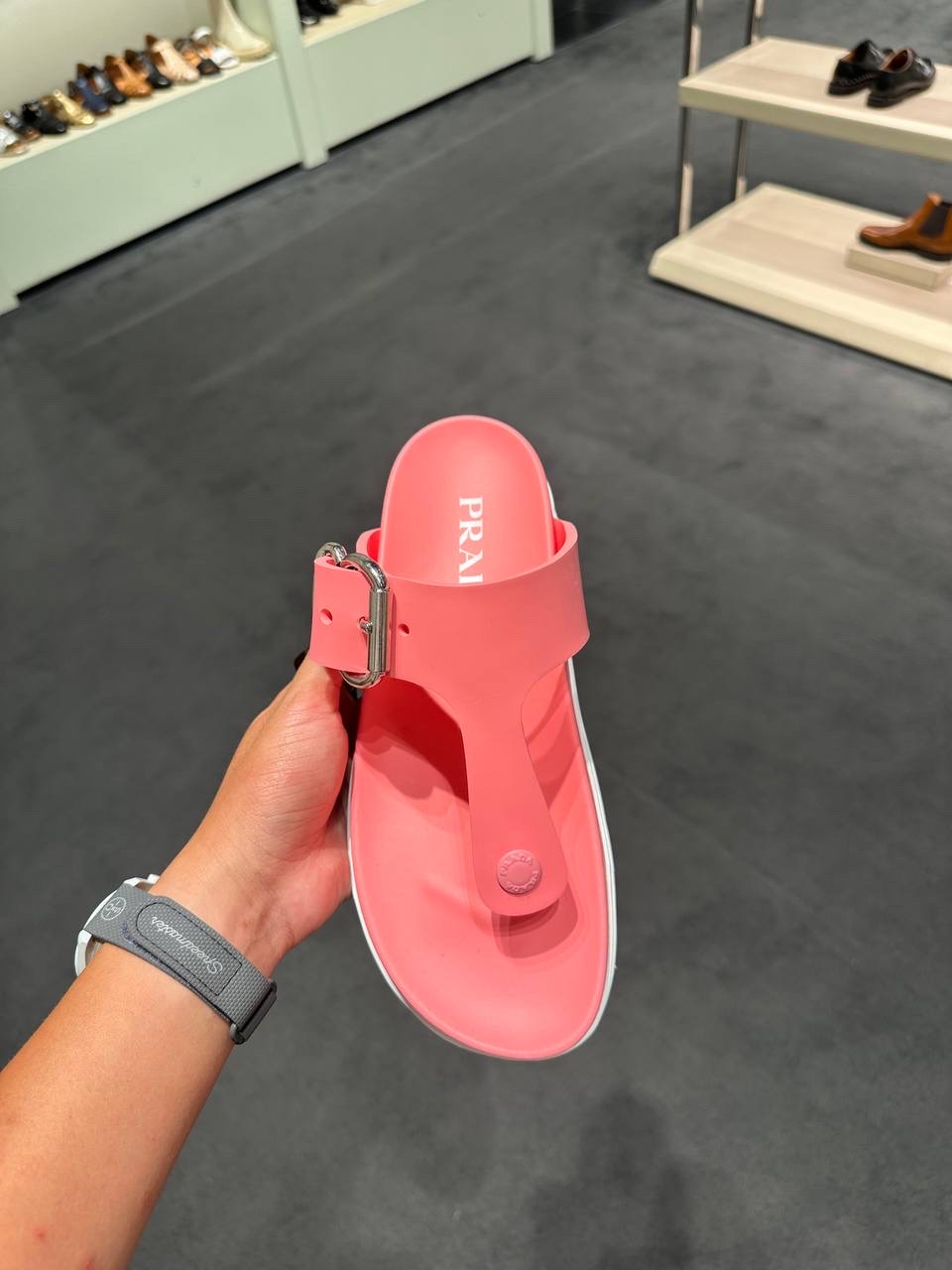 PRADA Sandals side view - Women's luxury Shoes