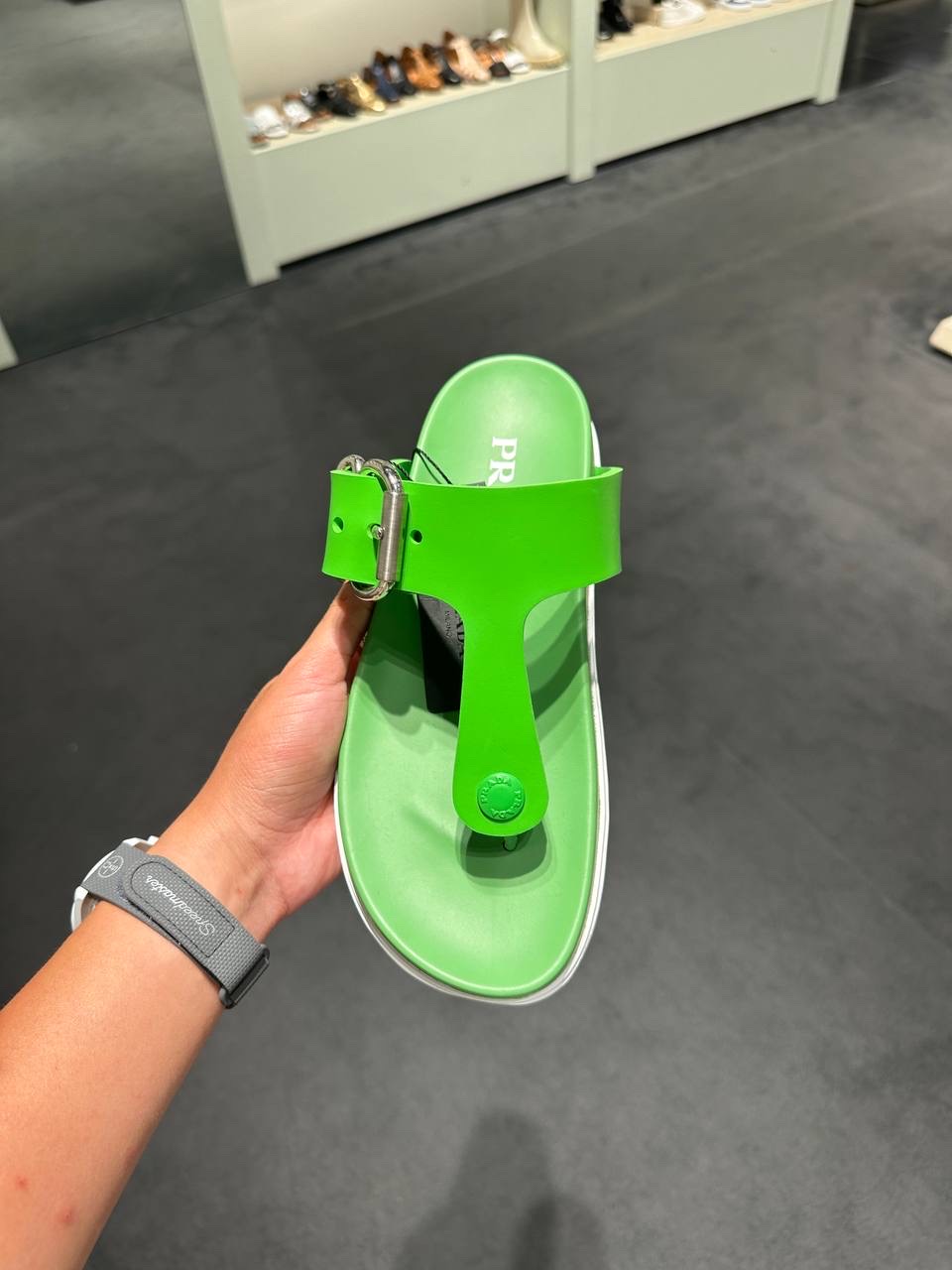 PRADA Sandals side view - Women's luxury Shoes