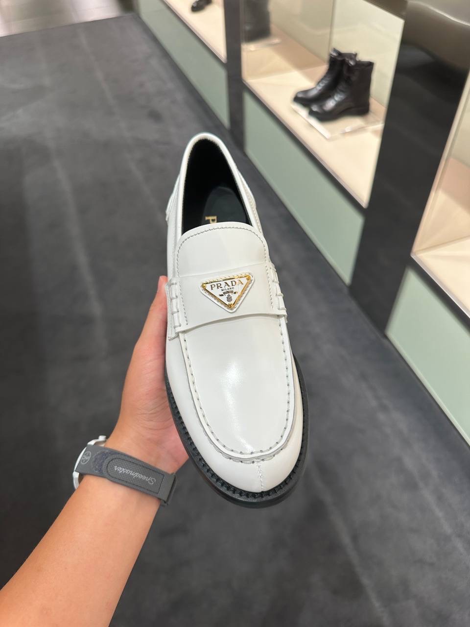 PRADA Loafers side view - Women luxury Shoes