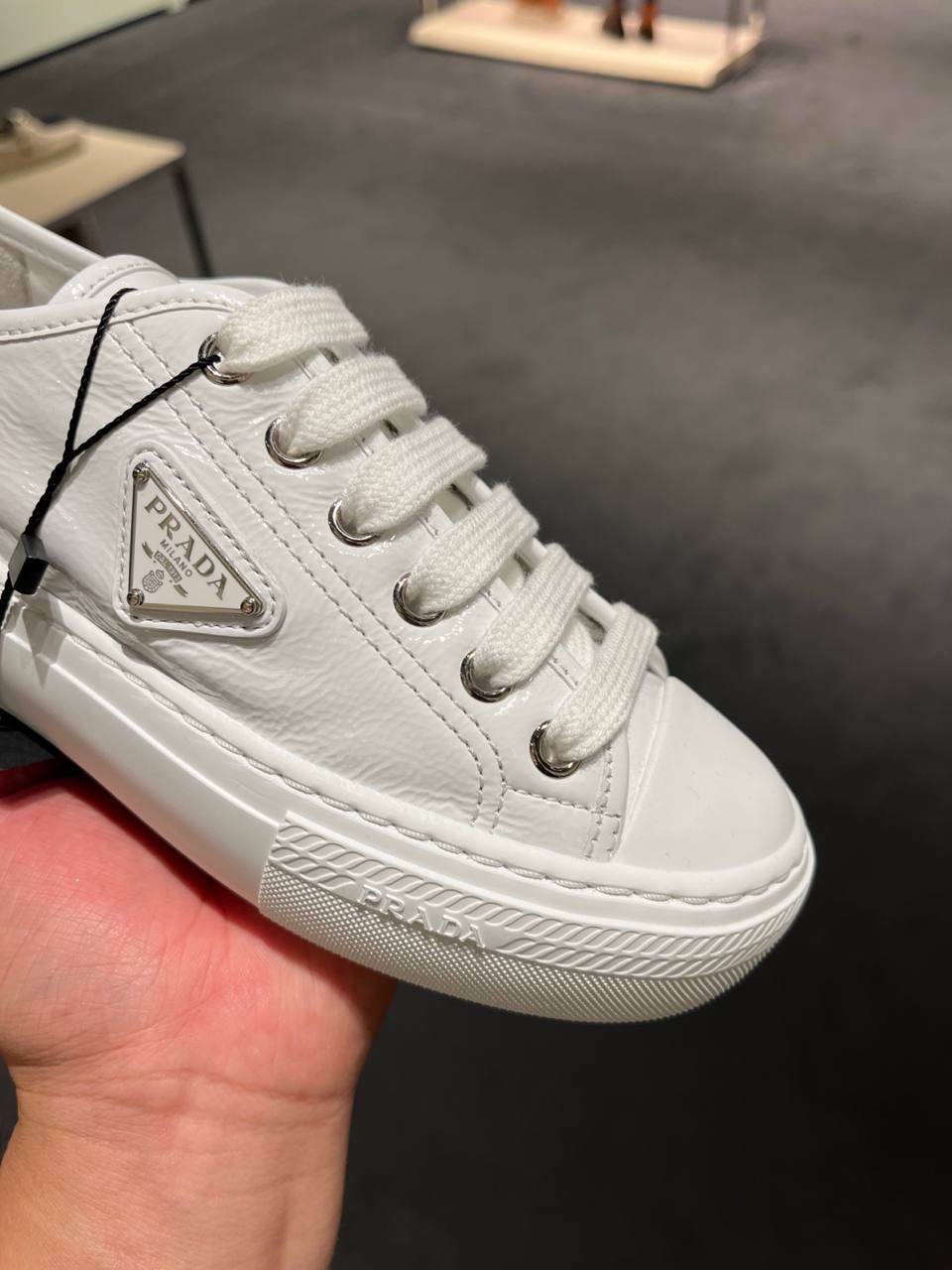 PRADA Sneakers side view - Women luxury Shoes