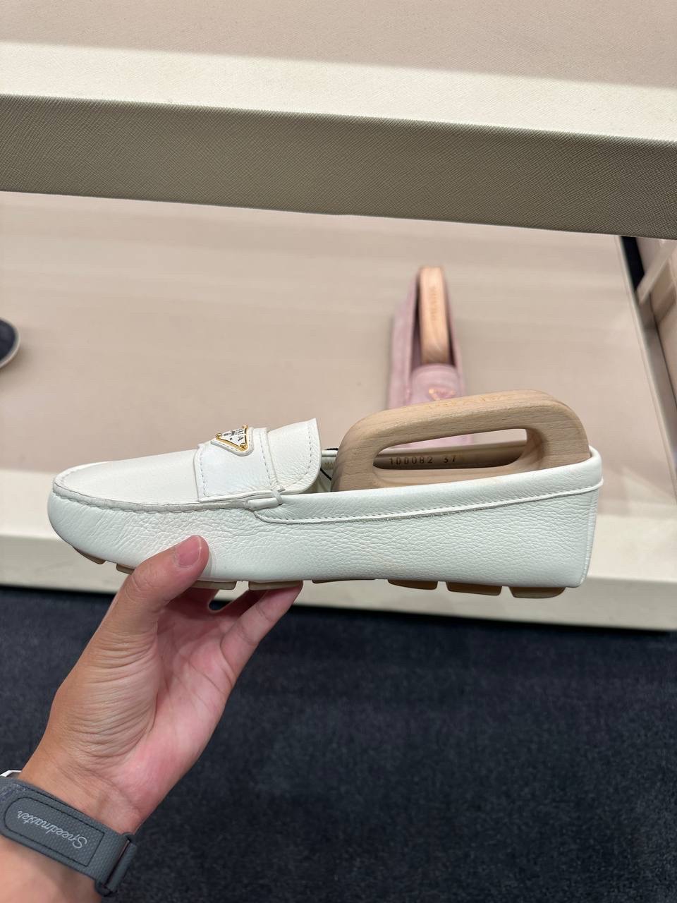 PRADA Moccasins side view - Women luxury Shoes