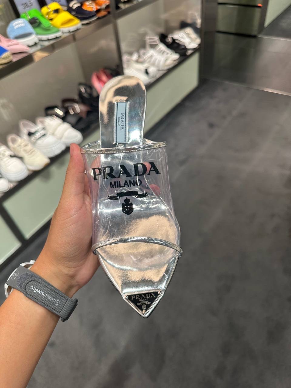 PRADA Sandals side view - Women luxury Shoes