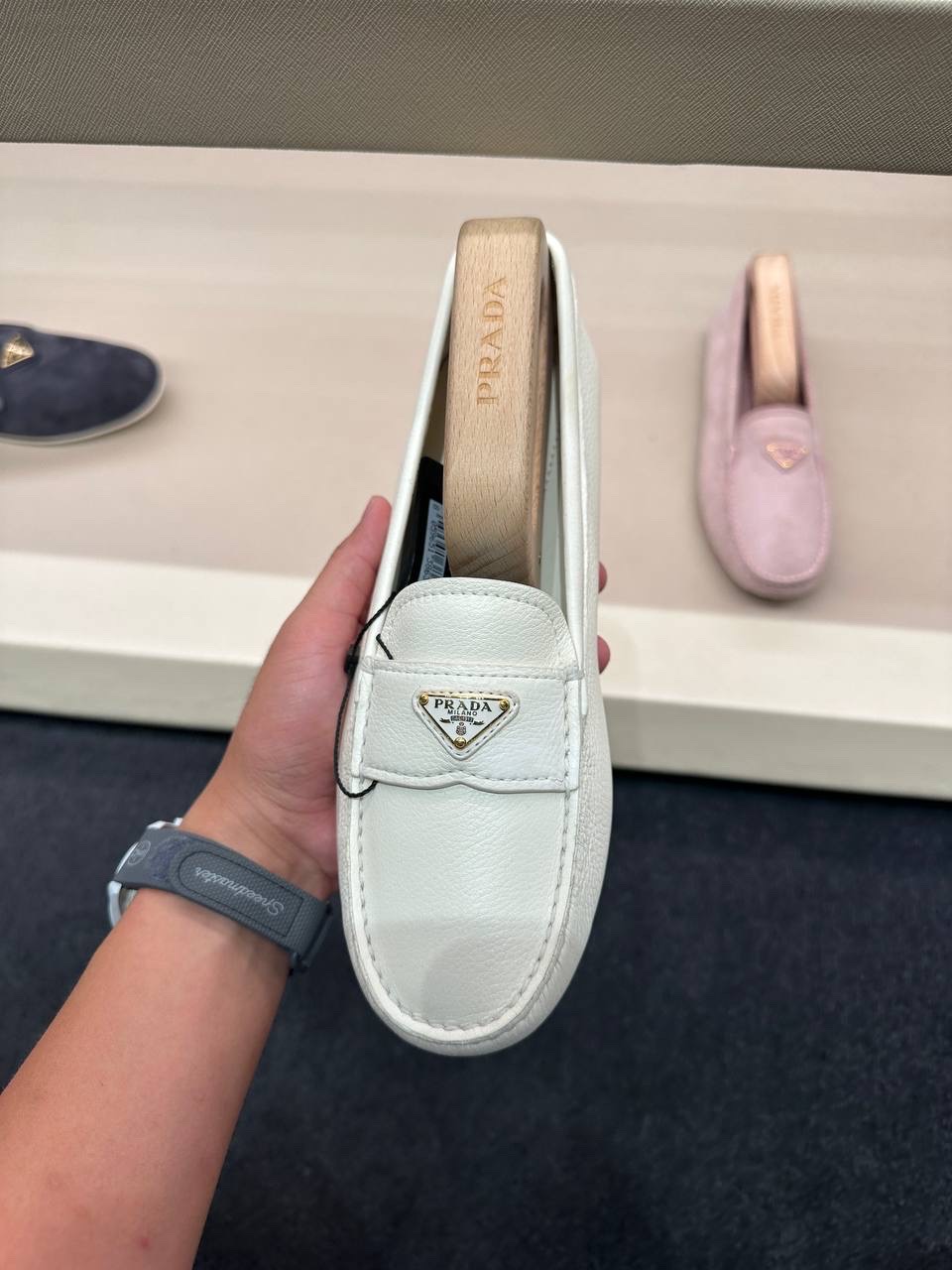 PRADA Moccasins side view - Women luxury Shoes