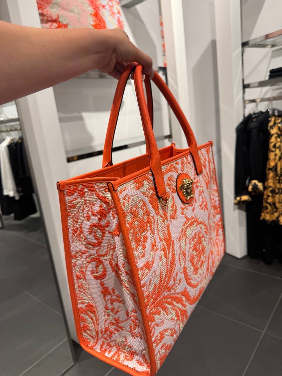 VERSACE Totes side view - Women's luxury Bags