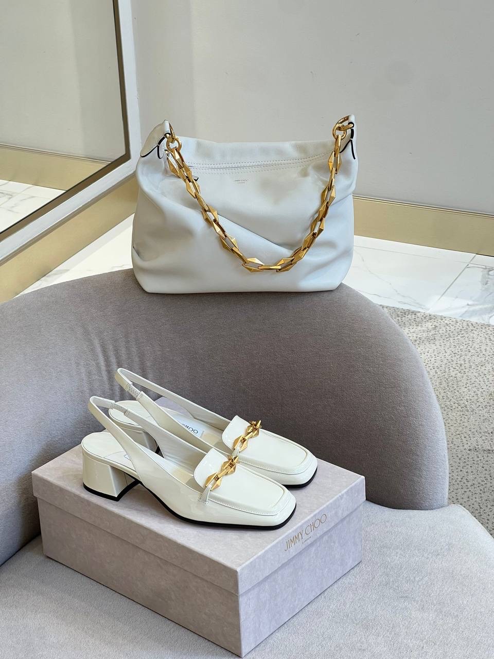 JIMMY CHOO Sandals side view - Women's luxury Shoes