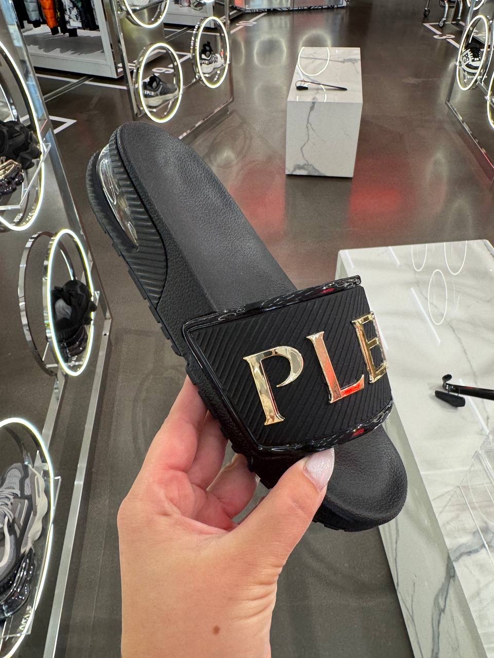 PLEIN SPORT Slides front view - Women's luxury Shoes