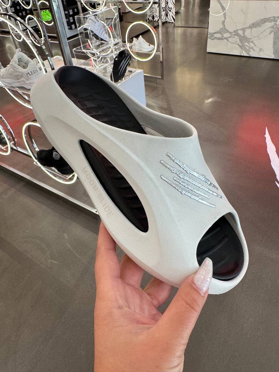 PLEIN SPORT Slides front view - Women's luxury Shoes
