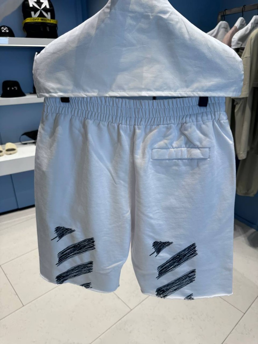 OFF-WHITE Shorts side view - Men's luxury Clothes