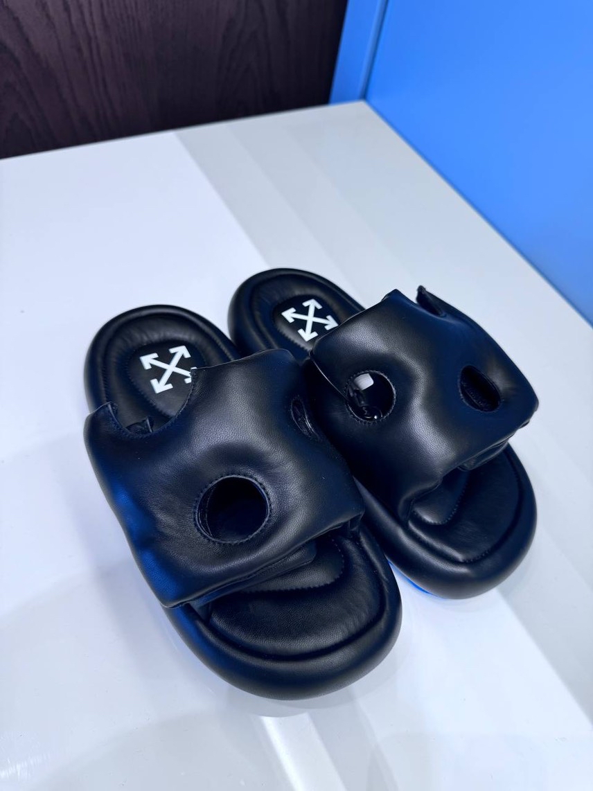 OFF-WHITE Slides front view - Men's luxury Shoes