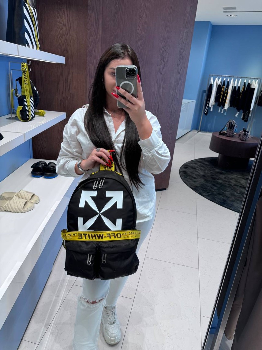 OFF-WHITE Backpack side view - Men's luxury Bags