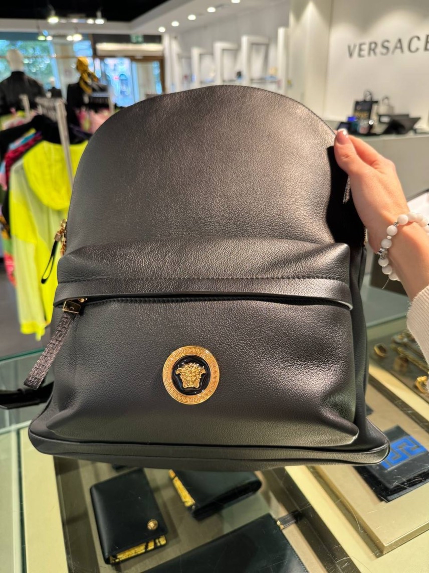 VERSACE Backpack front view - Men's luxury Bags