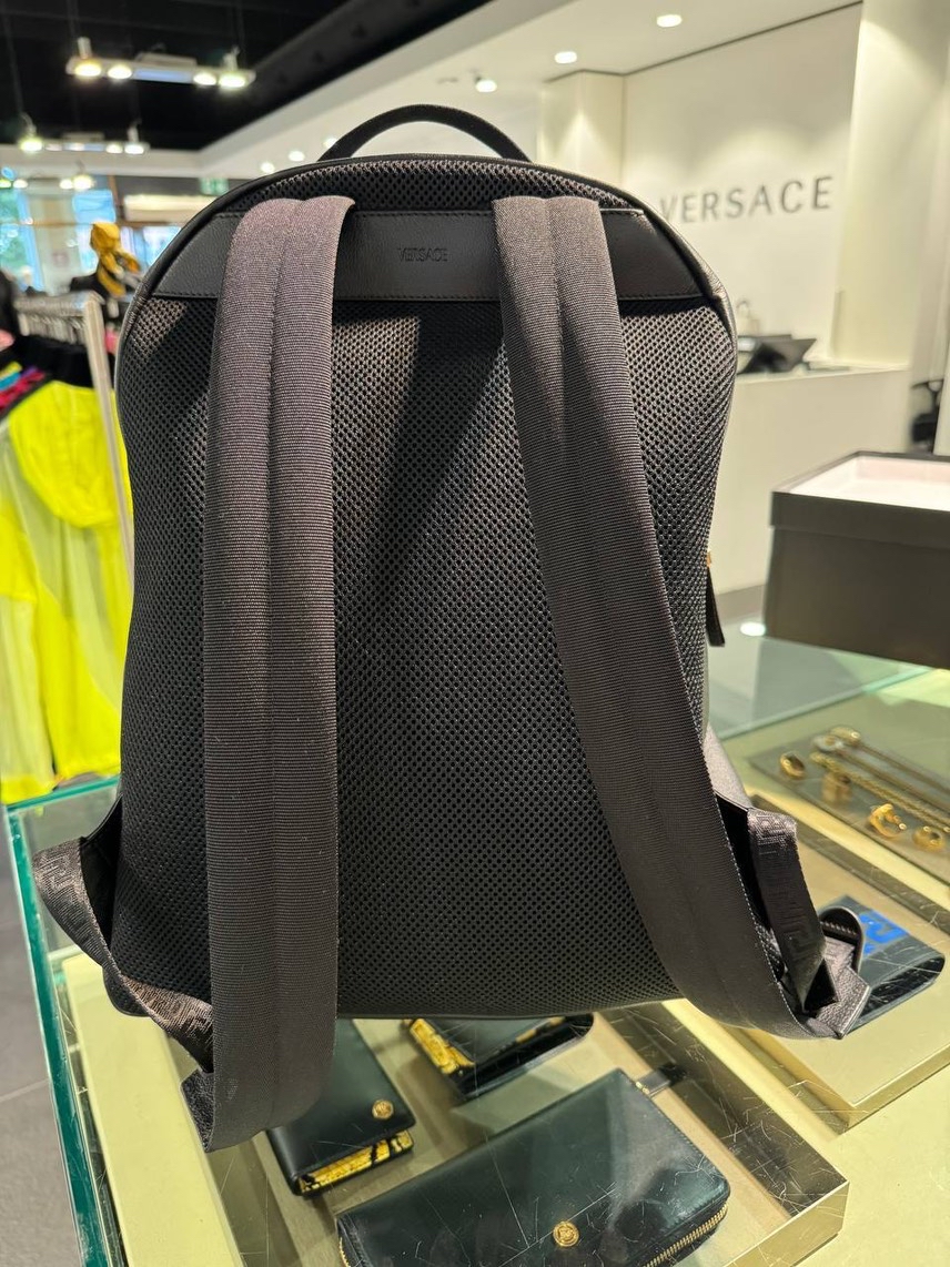 VERSACE Backpack side view - Men's luxury Bags