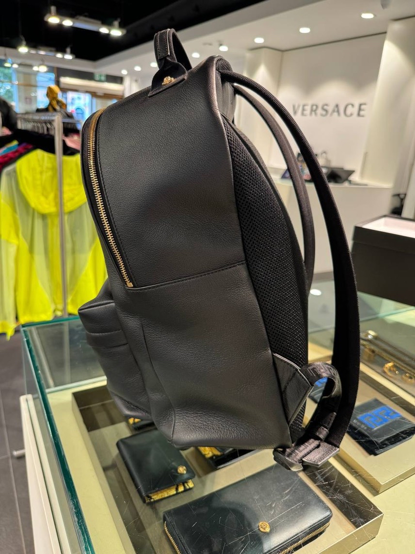 VERSACE Backpack side view - Men's luxury Bags