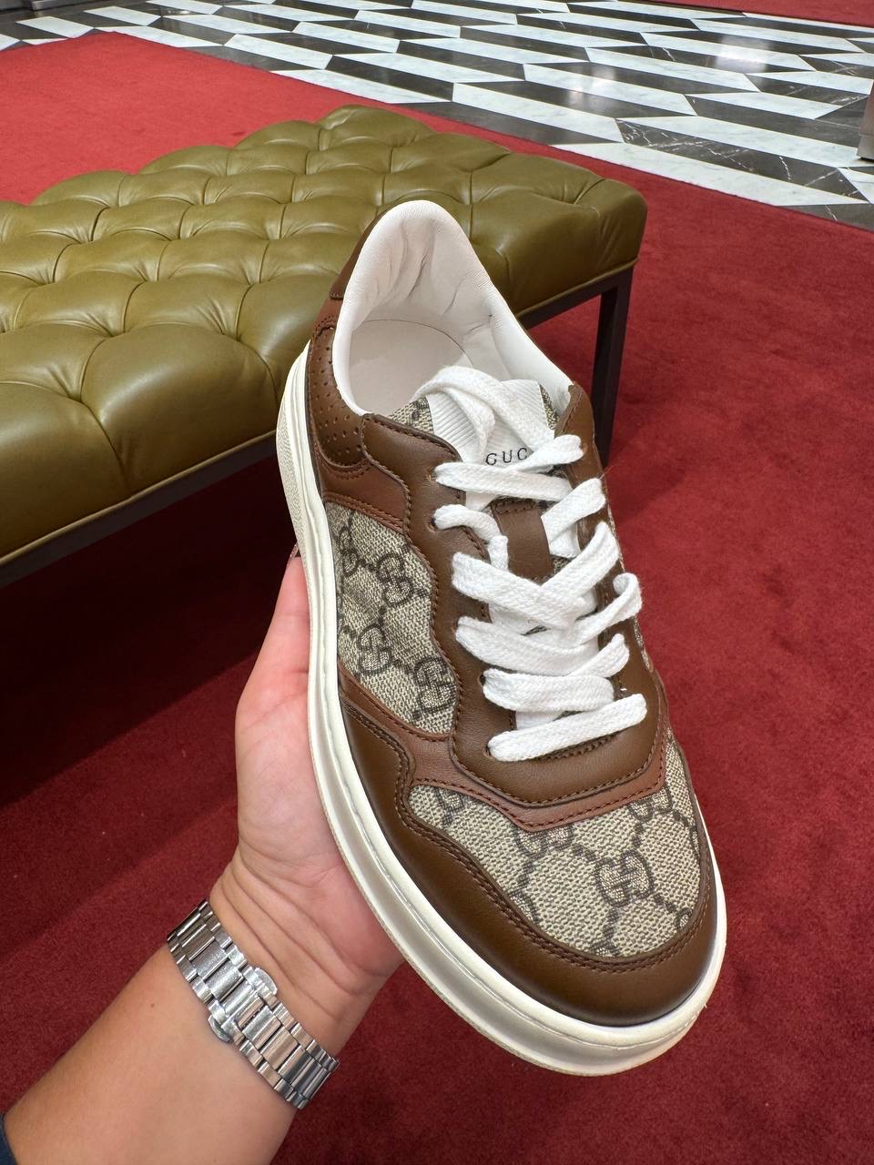 GUCCI Sneakers side view - Women luxury Shoes