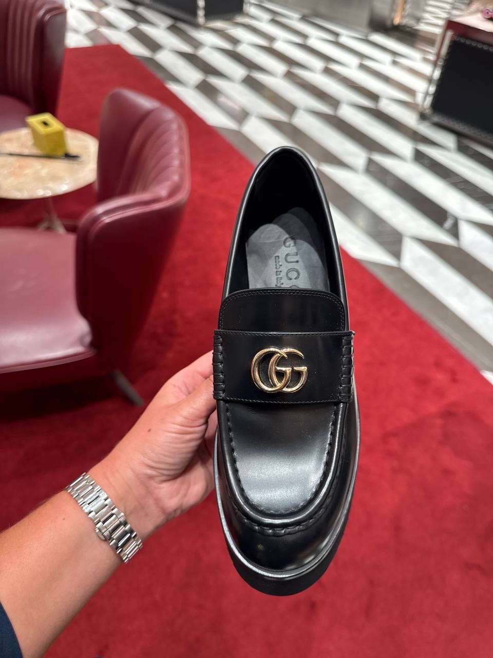 GUCCI Loafers side view - Women luxury Shoes