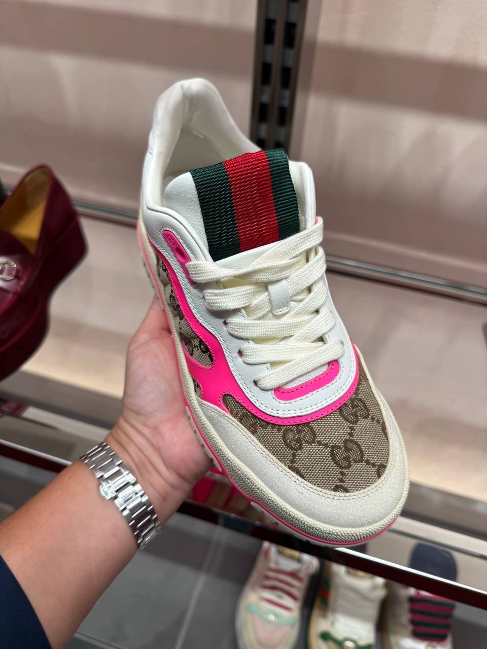 GUCCI Sneakers side view - Women luxury Shoes