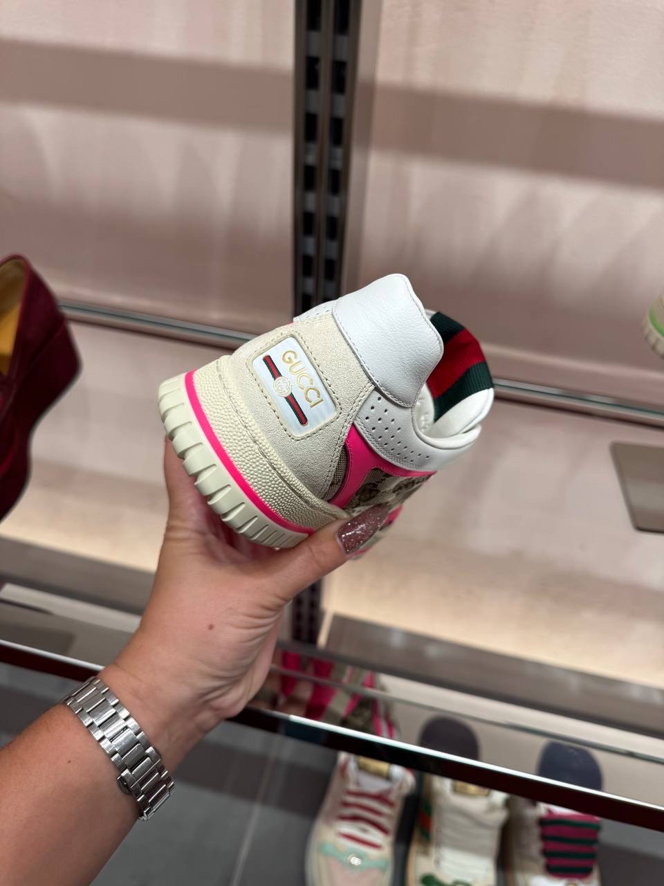 GUCCI Sneakers side view - Women luxury Shoes