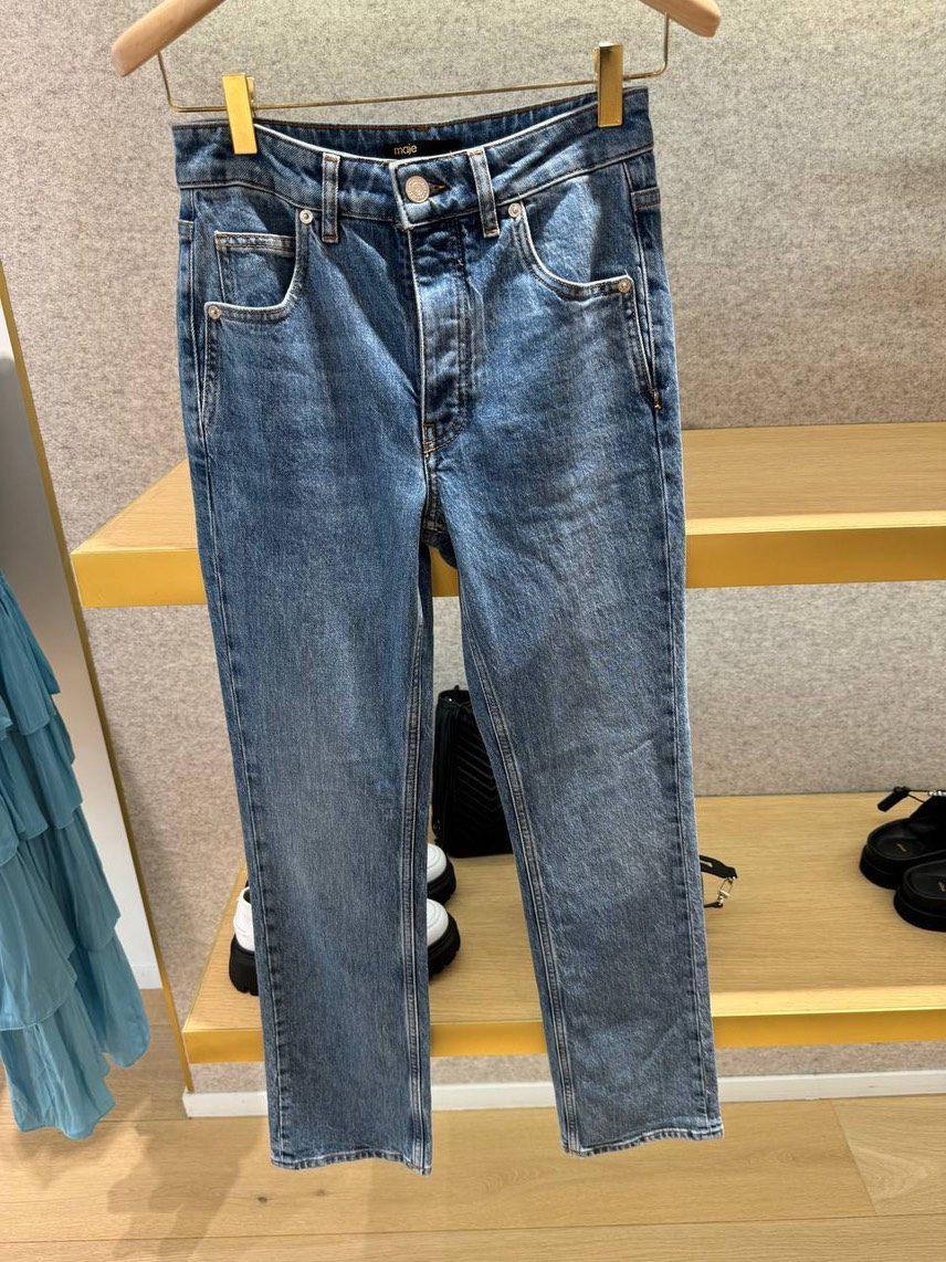 MAJE Denim front view - Women's luxury Clothes