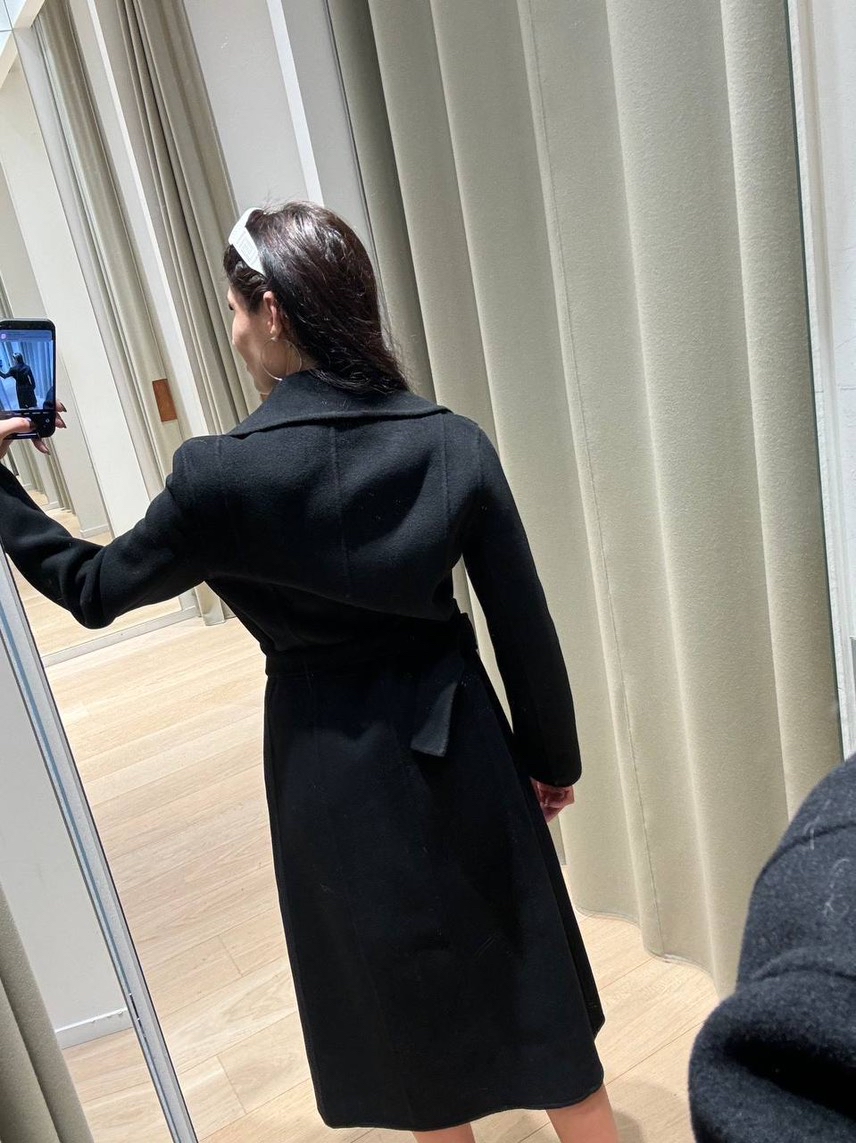 MAJE Coats side view - Women's luxury Clothes