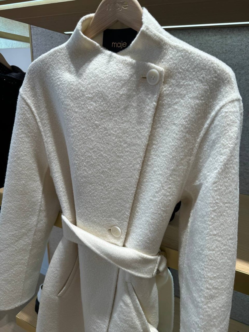 MAJE Coats side view - Women's luxury Clothes