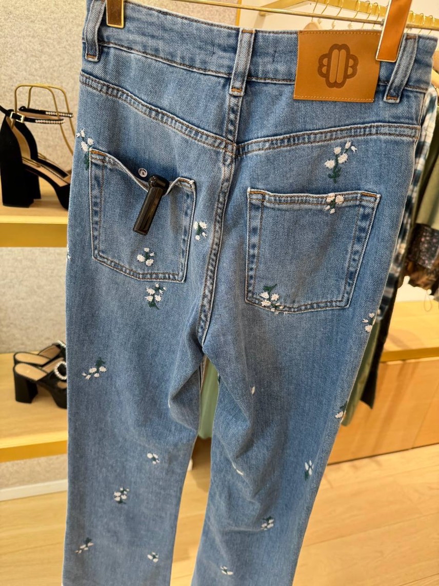 MAJE Denim side view - Women's luxury Clothes