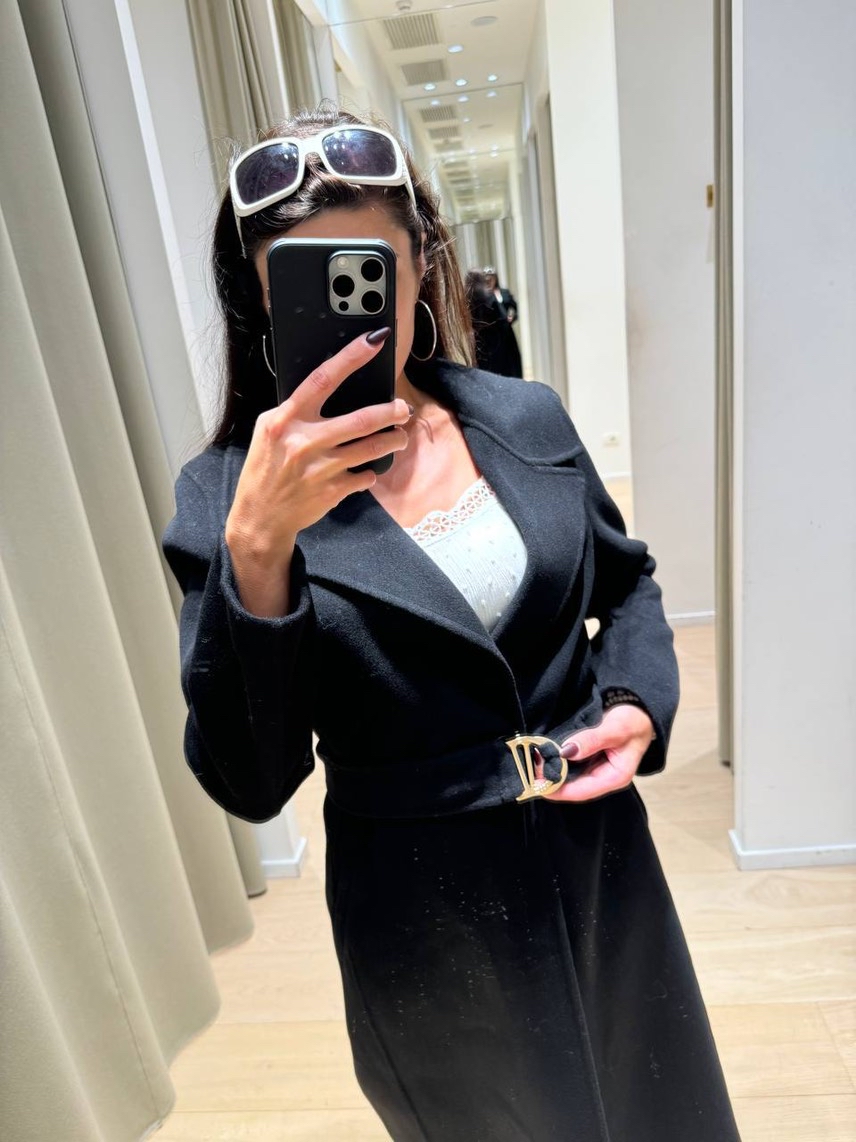 MAJE Coats side view - Women's luxury Clothes