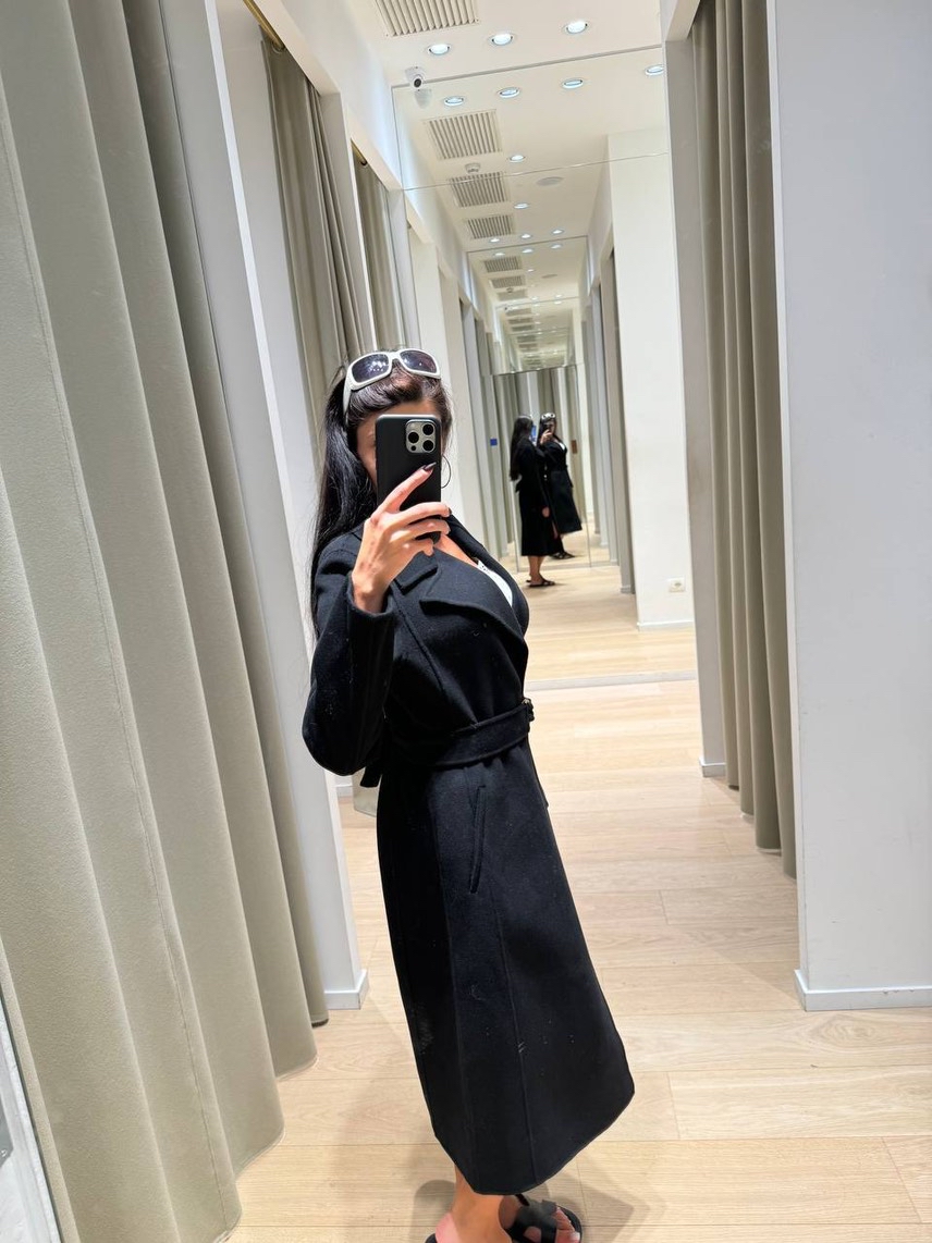MAJE Coats side view - Women's luxury Clothes