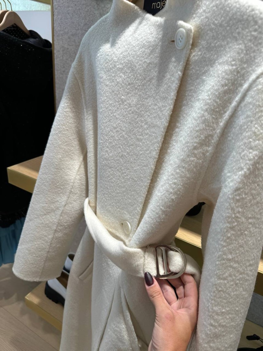 MAJE Coats side view - Women's luxury Clothes