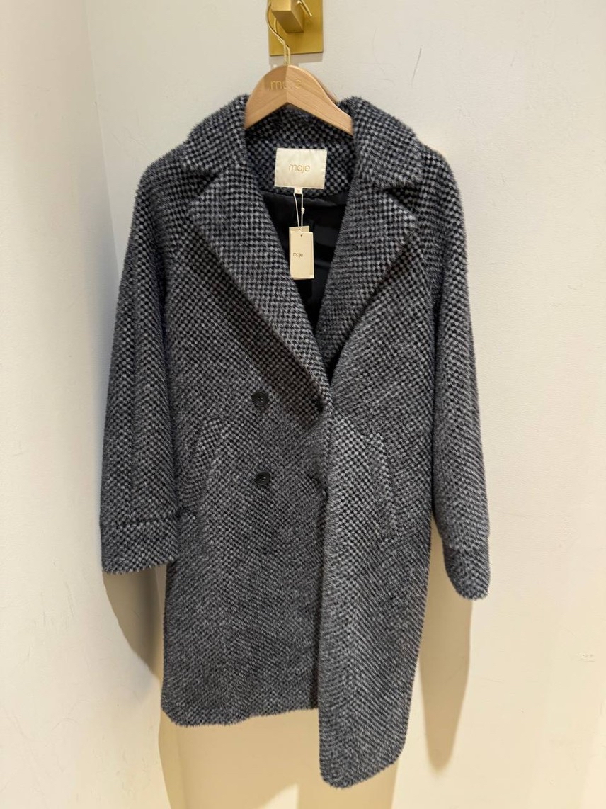MAJE Coats side view - Women's luxury Clothes