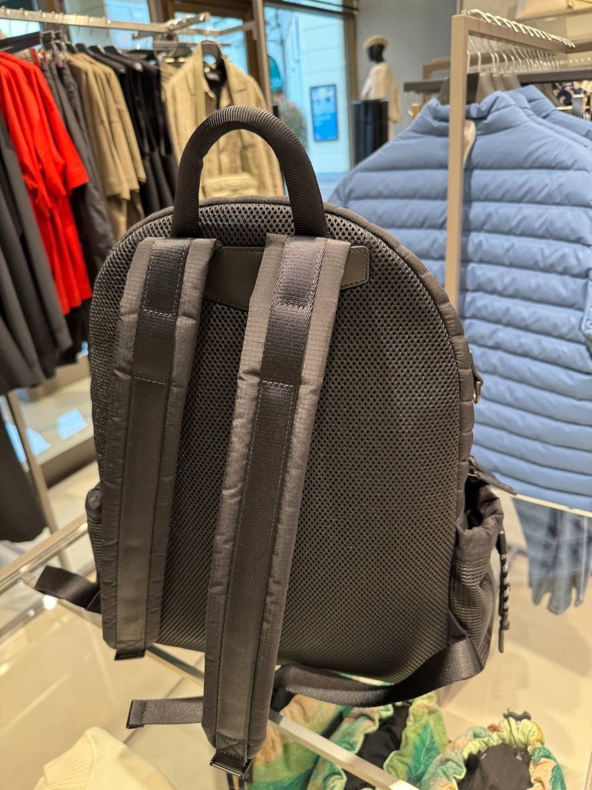 EMPORIO ARMANI Backpack side view - Men's luxury Bags