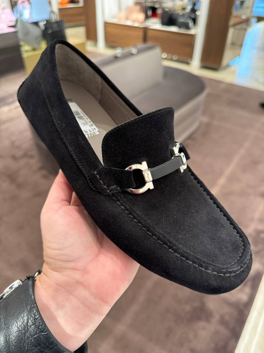 SALVATORE FERRAGAMO Moccasins front view - Men's luxury Shoes