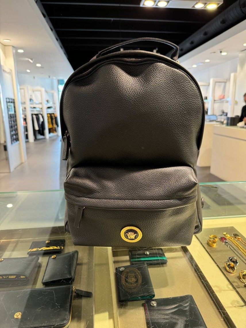 VERSACE Backpack side view - Men's luxury Bags