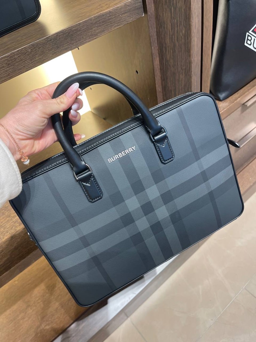 BURBERRY Laptop bags and briefcases front view - Men's luxury Bags
