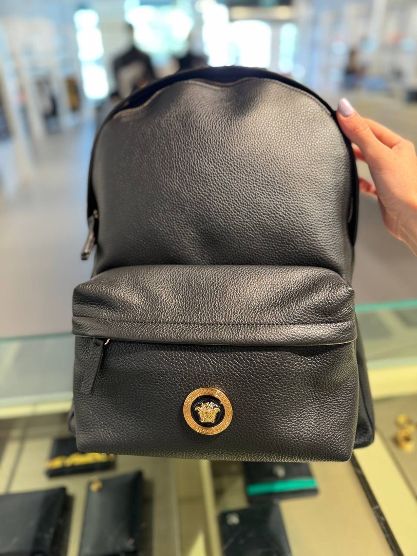 VERSACE Backpack front view - Men's luxury Bags
