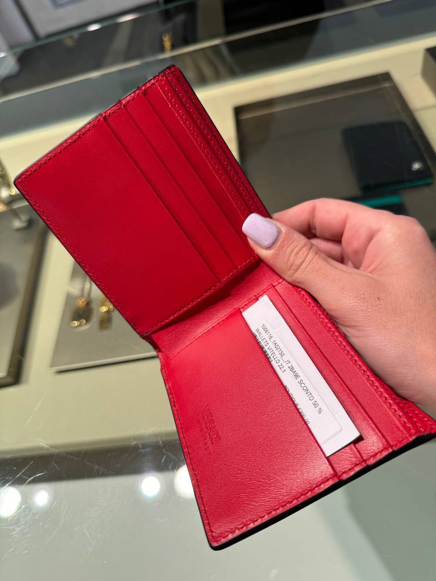 VERSACE Wallets and small leather goods side view - Men's luxury Accessories
