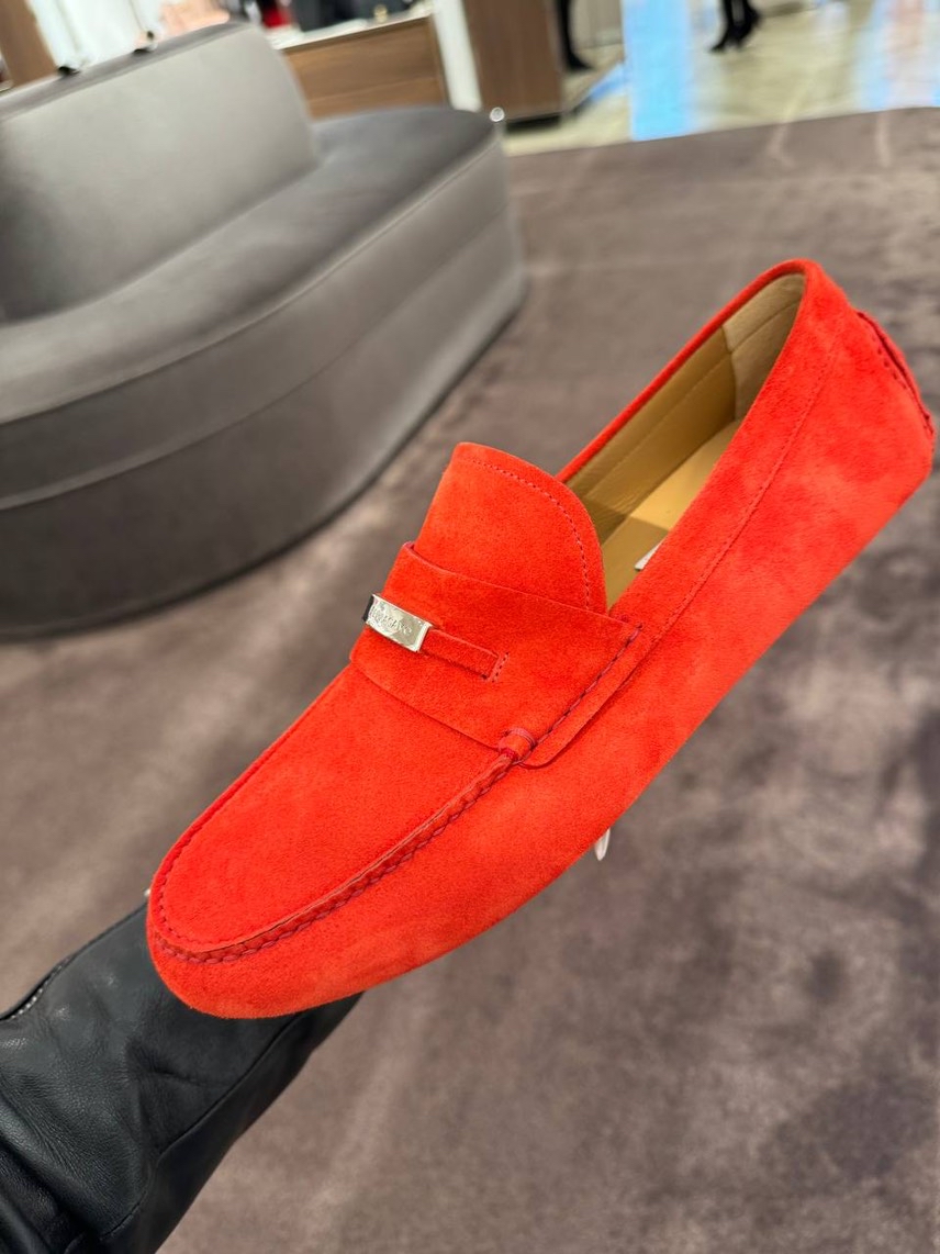 SALVATORE FERRAGAMO Moccasins front view - Men's luxury Shoes