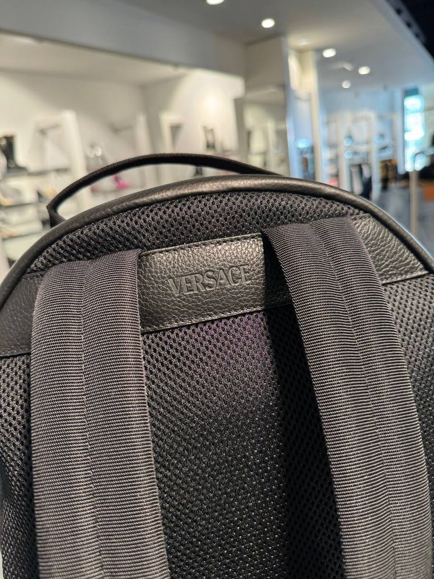 VERSACE Backpack side view - Men's luxury Bags