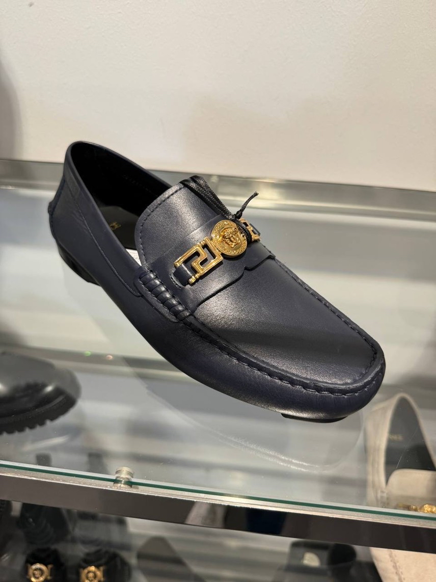 VERSACE Moccasins front view - Men's luxury Shoes